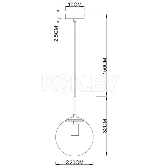 Светильник подвесной Arte Lamp VOLARE A1563SP-1CC (A1563SP-1CC) 