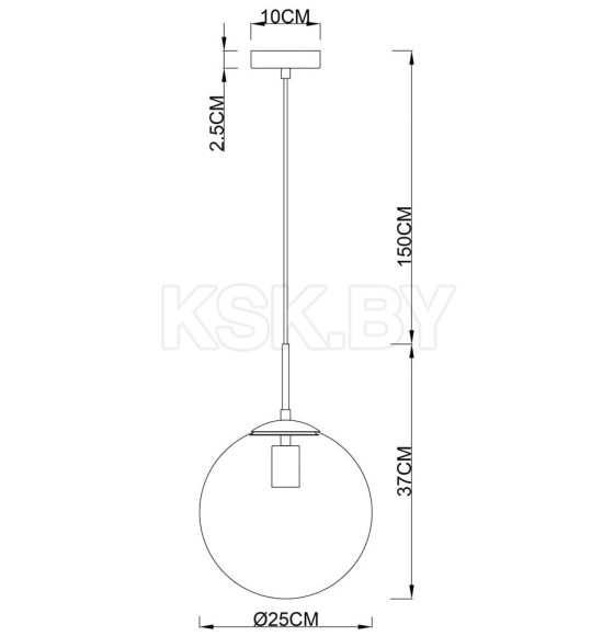 Светильник подвесной Arte Lamp VOLARE A1561SP-1PB (A1561SP-1PB) 