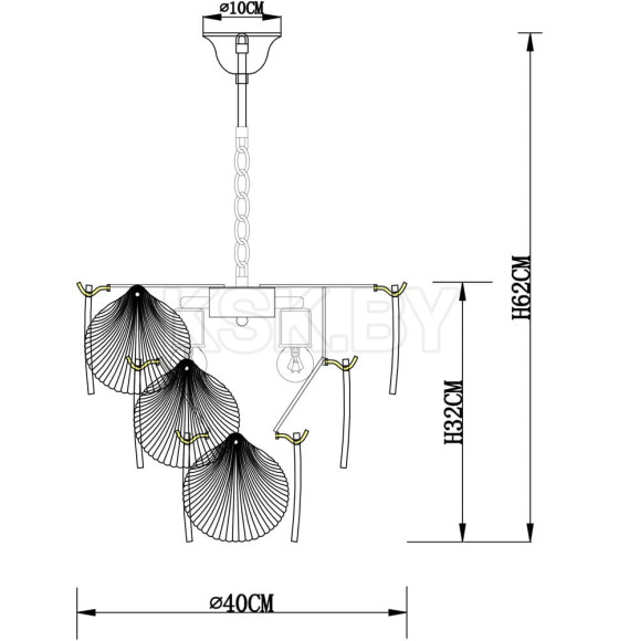 Светильник подвесной Arte Lamp VICTORIA A1734LM-5AB (A1734LM-5AB) 