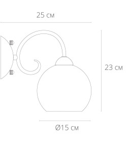 Светильник настенный Arte Lamp MARGO A9317AP-1AB