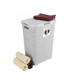 Корзина бельевая Laundry hamper 60L, Светло серый