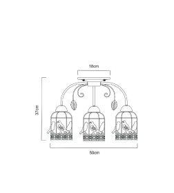 Светильник потолочный Arte Lamp CINCIA A5090PL-3WG