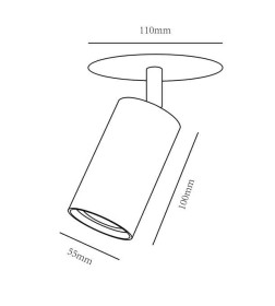 Светильник потолочный Arte Lamp CEFEO A3214PL-1BK