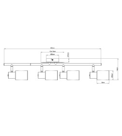 Светильник потолочный Arte Lamp CAVALLETTA A4510PL-4SS