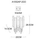 Светильник настенный Arte Lamp NICOLETTA A1052AP-2GO (A1052AP-2GO) 