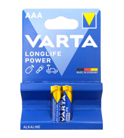 Батарейка AAA LR03 BL-2 (упак. 2шт.) 1.5V Varta Long Life Power