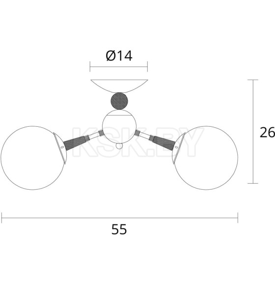 Светильник потолочный Arte Lamp BOSTON A4485PL-3BK (A4485PL-3BK) 