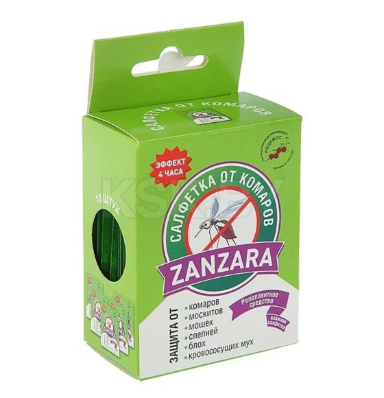Средство репеллентное ZANZARA 1 уп 10 шт