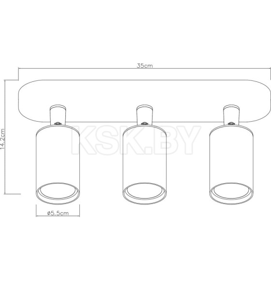 Светильник потолочный Arte Lamp AQUARIUS A3226PL-3BK (A3226PL-3BK) 