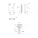 Петля пружинная Aldeghi ALH.125.5 SТ матовый никель