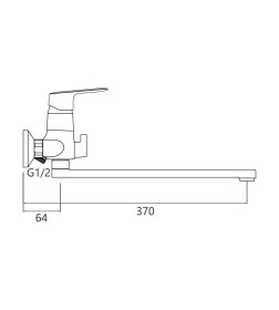 Смеситель для ванны Gross Aqua Flat, 7250520C-35F