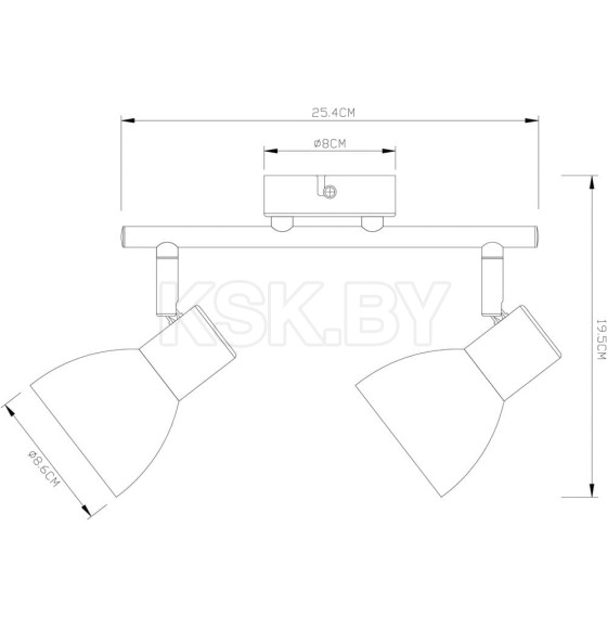 Светильник потолочный Arte Lamp FALENA A3117PL-2WH (A3117PL-2WH) 