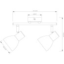 Светильник потолочный Arte Lamp FALENA A3117PL-2BK (A3117PL-2BK) 