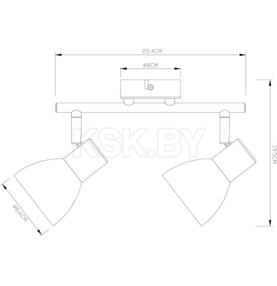 Светильник потолочный Arte Lamp FALENA A3117PL-2BK (A3117PL-2BK) 