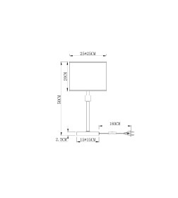 Светильник настольный Arte Lamp NORTH A5896LT-1PB