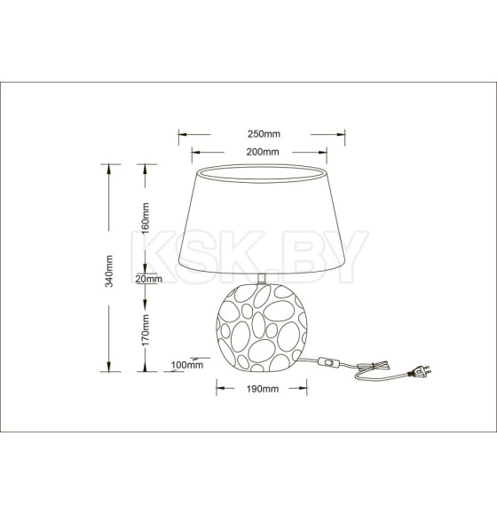 Светильник настольный Arte Lamp POPPY A4063LT-1CC (A4063LT-1CC) 