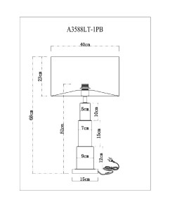 Светильник настольный Arte Lamp RAMADA A3588LT-1PB