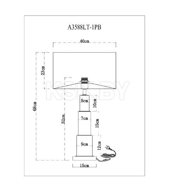 Светильник настольный Arte Lamp RAMADA A3588LT-1PB (A3588LT-1PB) 