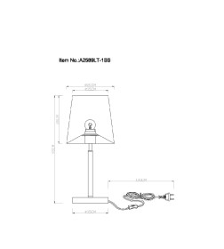 Светильник настольный Arte Lamp RODOS A2589LT-1SS