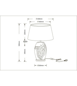 Светильник настольный Arte Lamp RUBY A4064LT-1BR