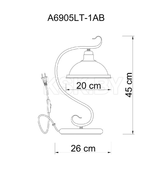 Светильник настольный Arte Lamp SAFARI A6905LT-1AB (A6905LT-1AB) 