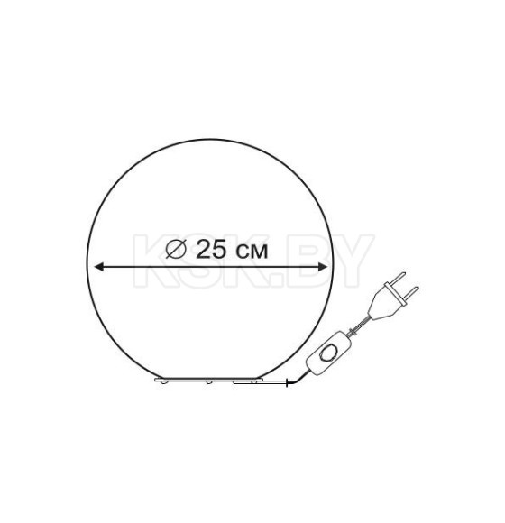 Светильник настольный Arte Lamp SPHERE A6025LT-1WH (A6025LT-1WH) 