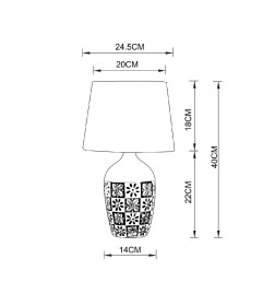 Светильник настольный Arte Lamp TWILLY A4237LT-1GY