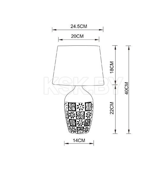 Светильник настольный Arte Lamp TWILLY A4237LT-1GY (A4237LT-1GY) 