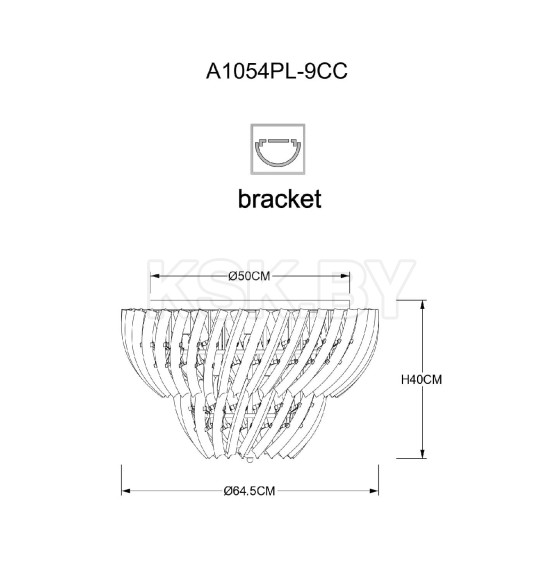 Светильник потолочный Arte Lamp ELLA A1054PL-9CC (A1054PL-9CC) 