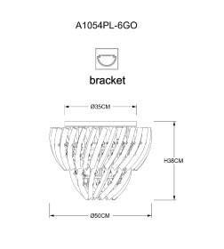 Светильник потолочный Arte Lamp ELLA A1054PL-6GO