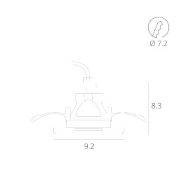 Светильник потолочный Arte Lamp GRUS A6667PL-1WH