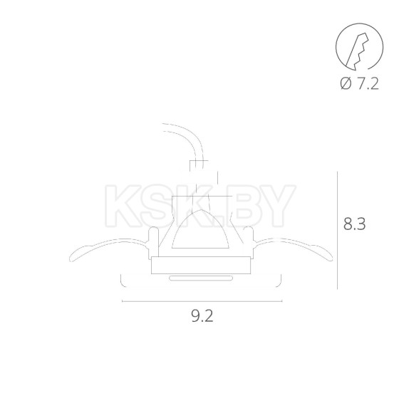 Светильник потолочный Arte Lamp GRUS A6667PL-1WH (A6667PL-1WH) 