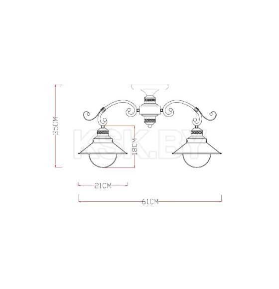 Светильник потолочный Arte Lamp GRAZIOSO A4577PL-3WG (A4577PL-3WG) 