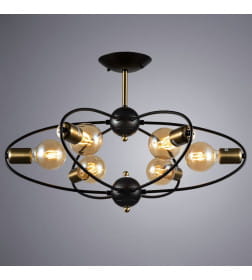 Светильник потолочный Arte Lamp GLASGOW A1963PL-6BK