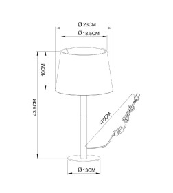 Светильник настольный Arte Lamp CONNOR A2102LT-1WH