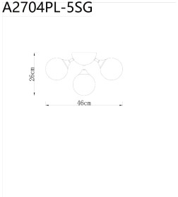 Светильник потолочный Arte Lamp FOBOS A2704PL-5SG