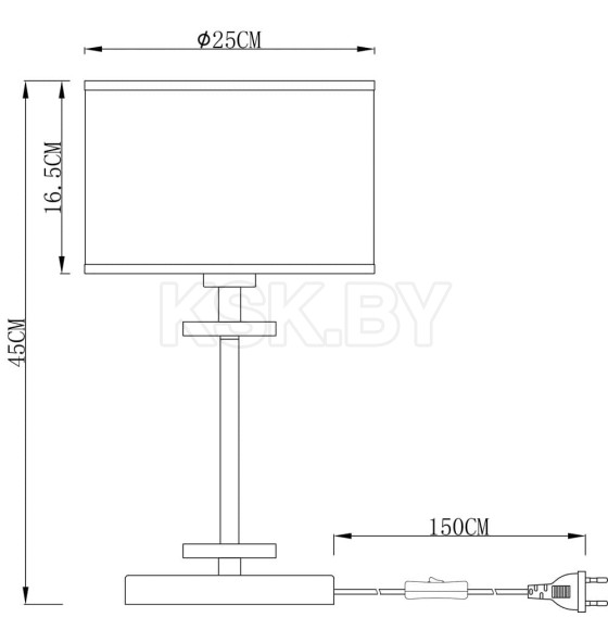 Светильник настольный Arte Lamp FURORE A3990LT-1CC (A3990LT-1CC) 