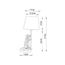 Светильник настольный Arte Lamp GUSTAV A4420LT-1WH (A4420LT-1WH) 