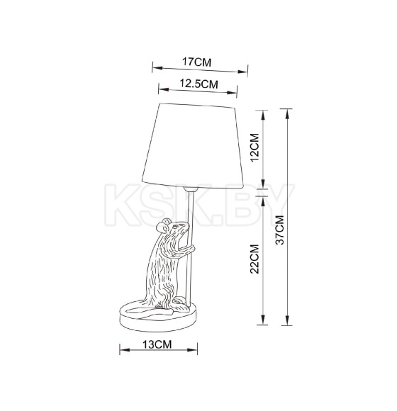 Светильник настольный Arte Lamp GUSTAV A4420LT-1WH (A4420LT-1WH) 