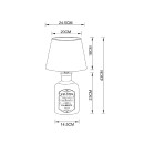 Светильник настольный Arte Lamp ISOLA A4272LT-1GY (A4272LT-1GY) 