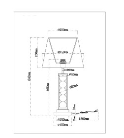 Светильник настольный Arte Lamp JESSICA A4062LT-1PB