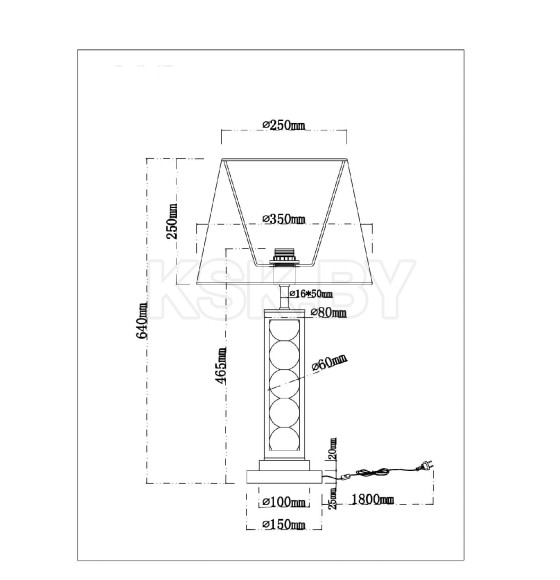 Светильник настольный Arte Lamp JESSICA A4062LT-1PB (A4062LT-1PB) 