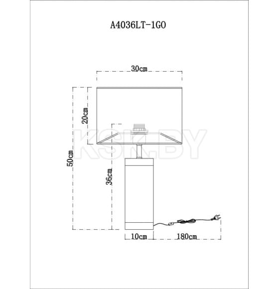 Светильник настольный Arte Lamp MAIA A4036LT-1GO (A4036LT-1GO) 