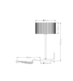 Светильник настольный Arte Lamp MALLORCA A1021LT-1SS