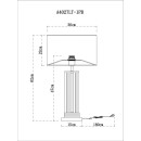 Светильник настольный Arte Lamp MATAR A4027LT-1PB (A4027LT-1PB) 