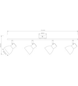 Светильник потолочный Arte Lamp FALENA A3117PL-4WH