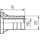 Подпятник с крепежом М6 STARFIX (SMK1-00100-4) 