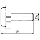 Подпятник с крепежом М6 STARFIX (SMK1-00100-4) 