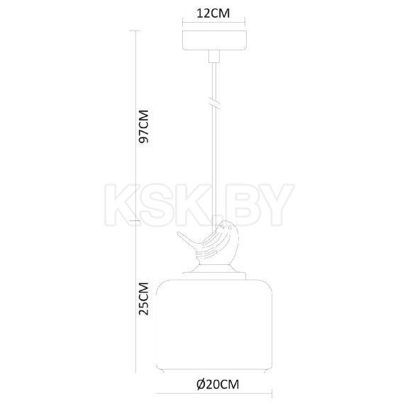 Светильник подвесной Arte Lamp PASSERO A8029SP-1WH (A8029SP-1WH) 