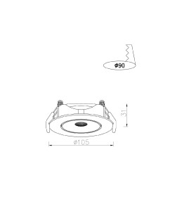 Светильник потолочный Arte Lamp KAUS A4762PL-1WH